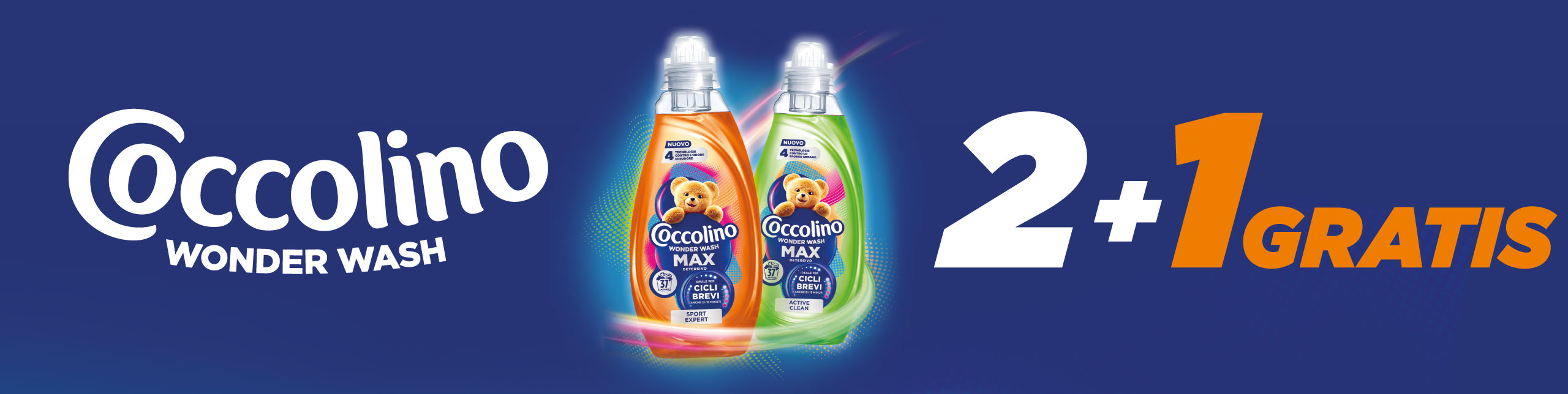 header Coccolino Wonder Wash 2+1